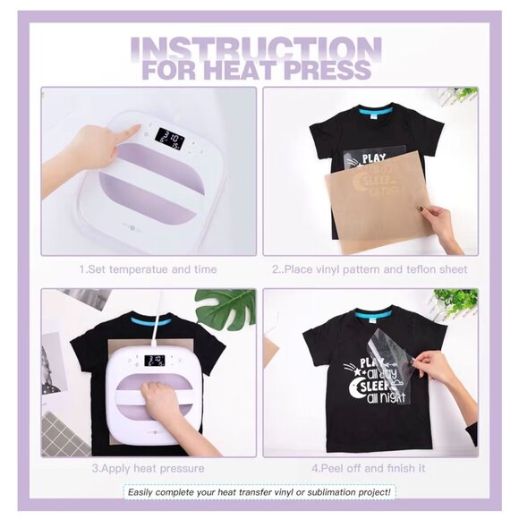 HTVRONT Heat Press - Picture 8 of 10